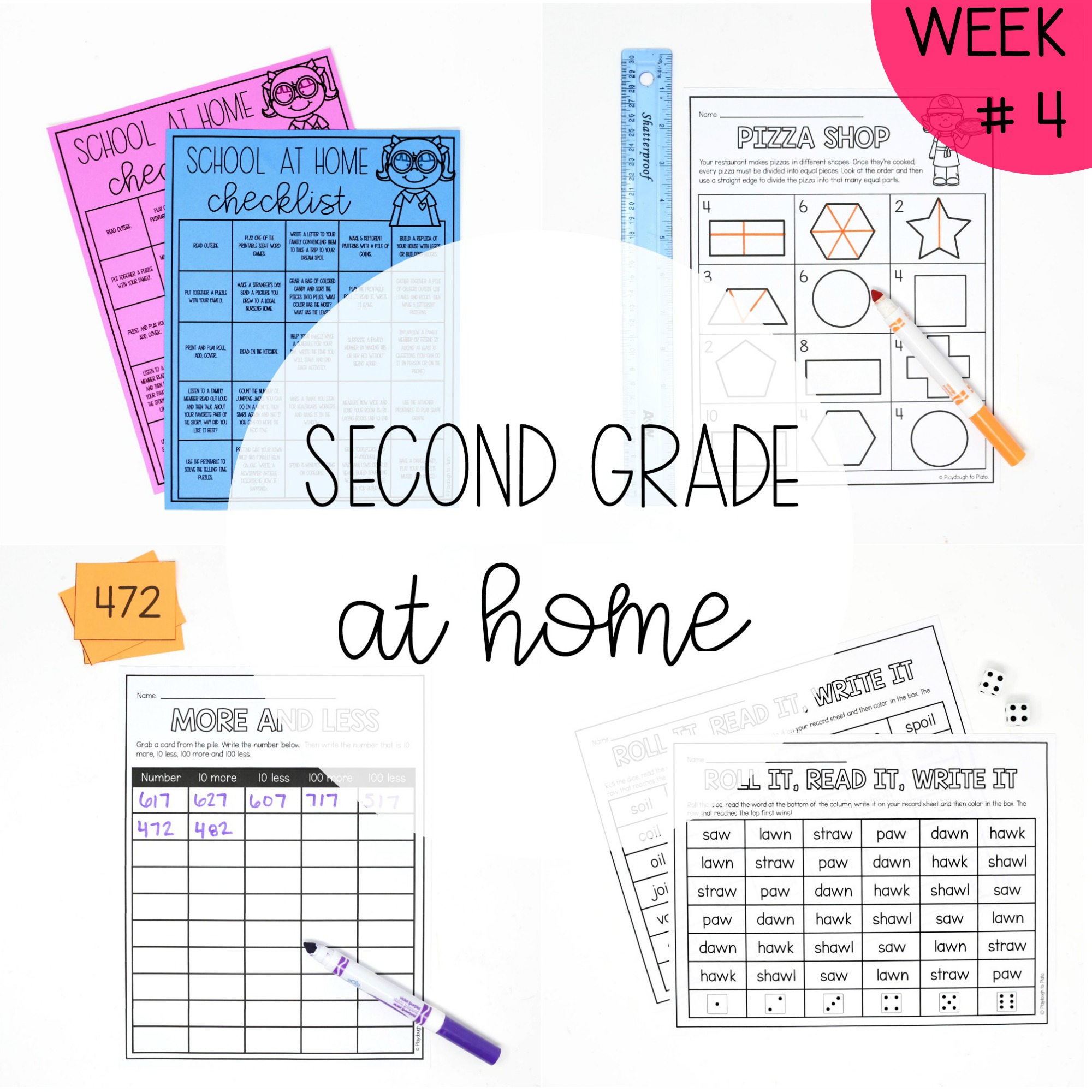 Second Grade at Home - Week Four