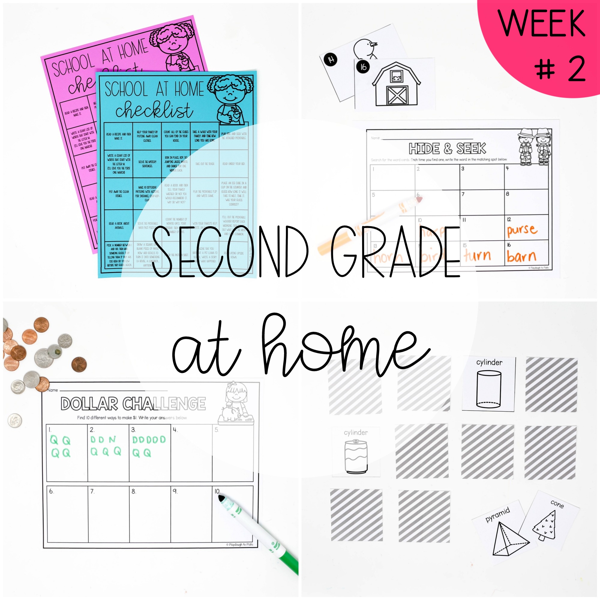 Second Grade at Home - Week Two