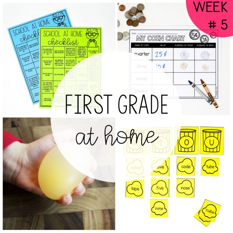 First Grade at Home – Week Five