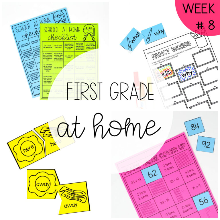 First Grade at Home – Week Eight
