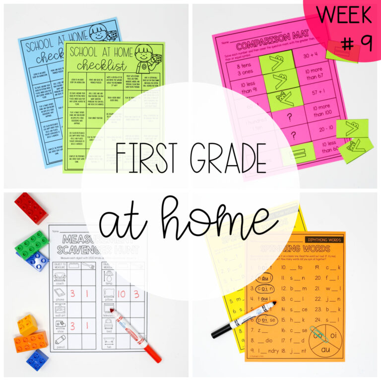 First Grade at Home – Week Nine