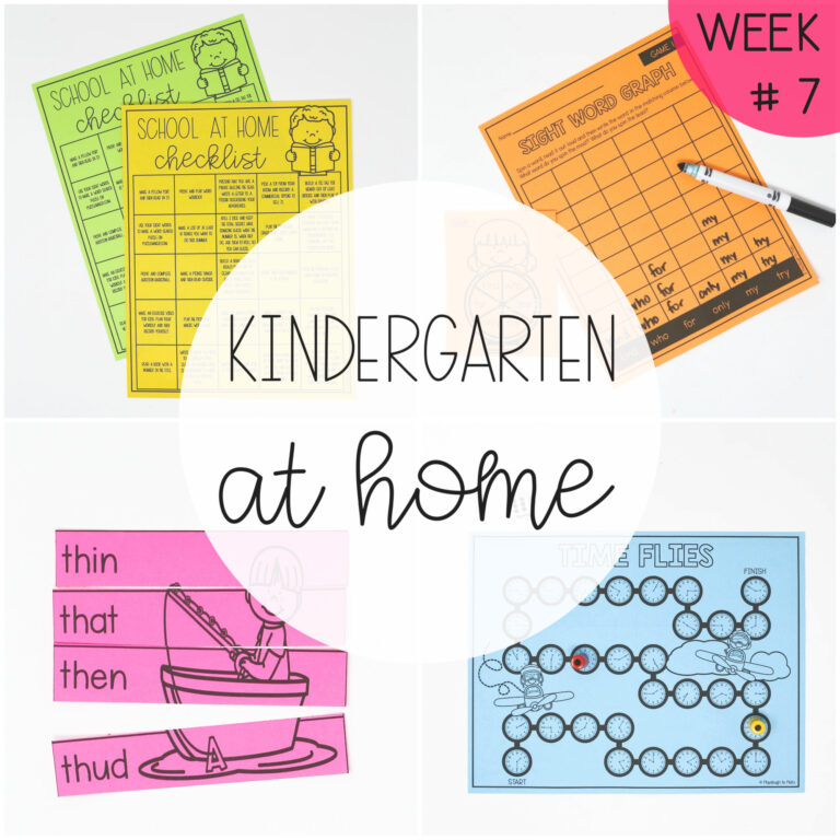 Kindergarten at Home – Week Seven