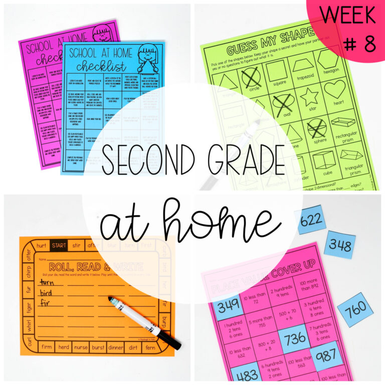 Second Grade at Home – Week Eight