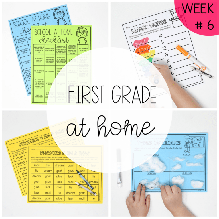 First Grade at Home – Week Six