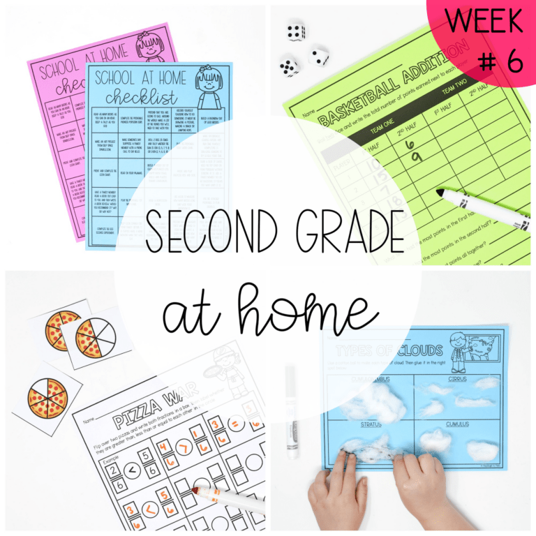 Second Grade at Home – Week Six