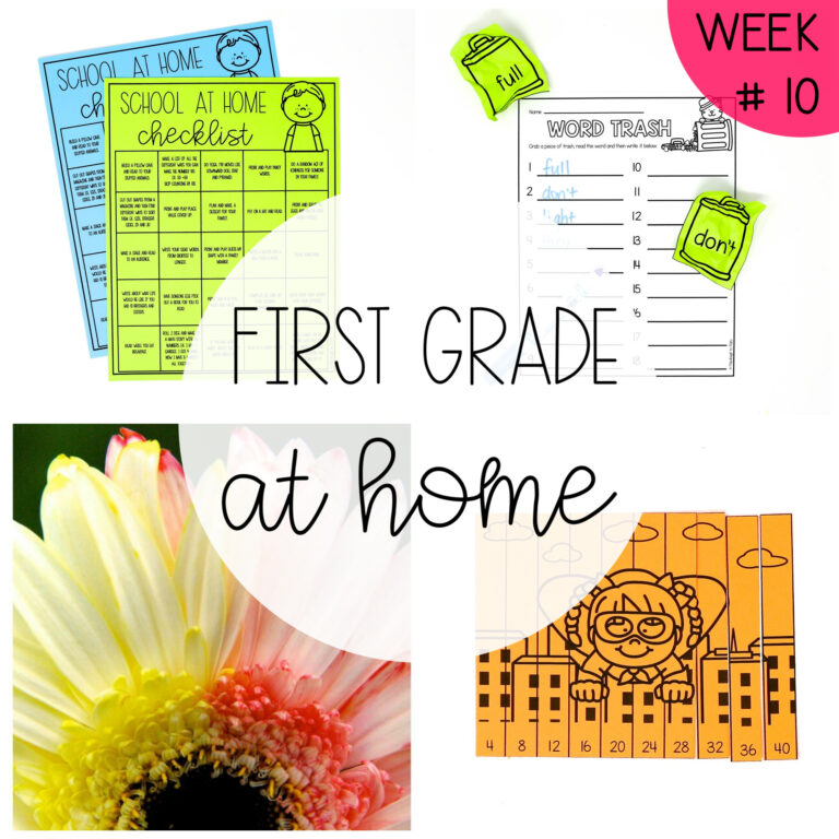 First Grade at Home – Week Ten
