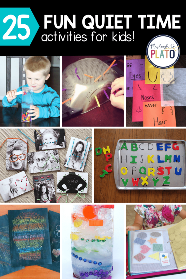 25 Fun Quiet Time Activities - Playdough To Plato