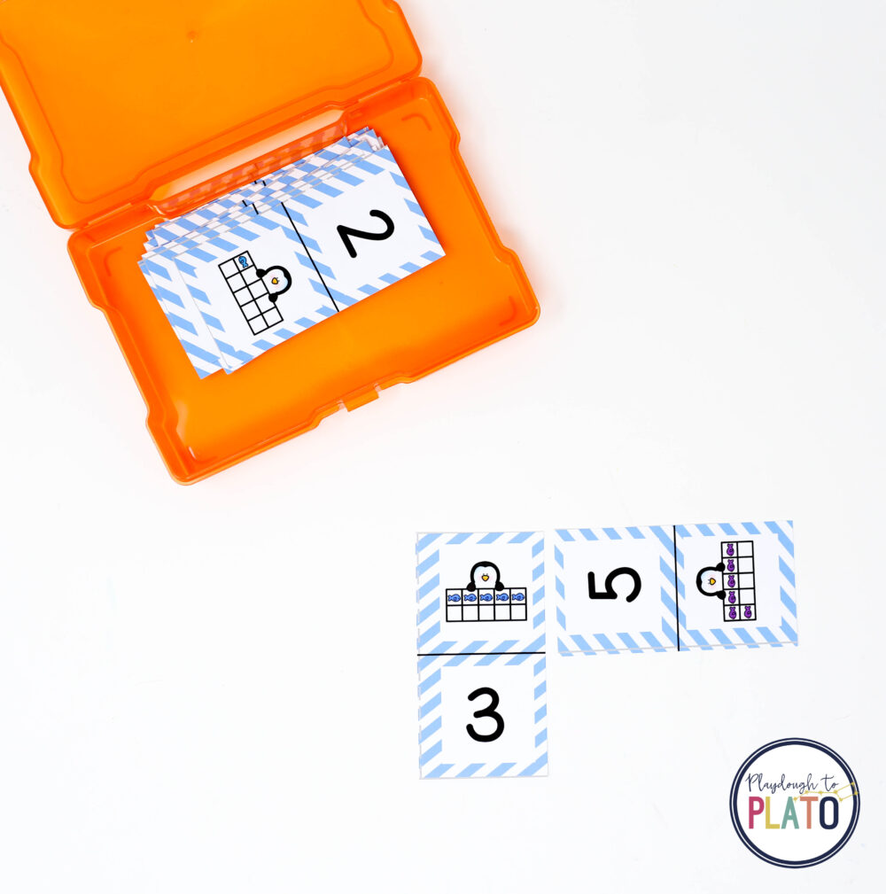 Penguin Number Dominoes - Playdough To Plato