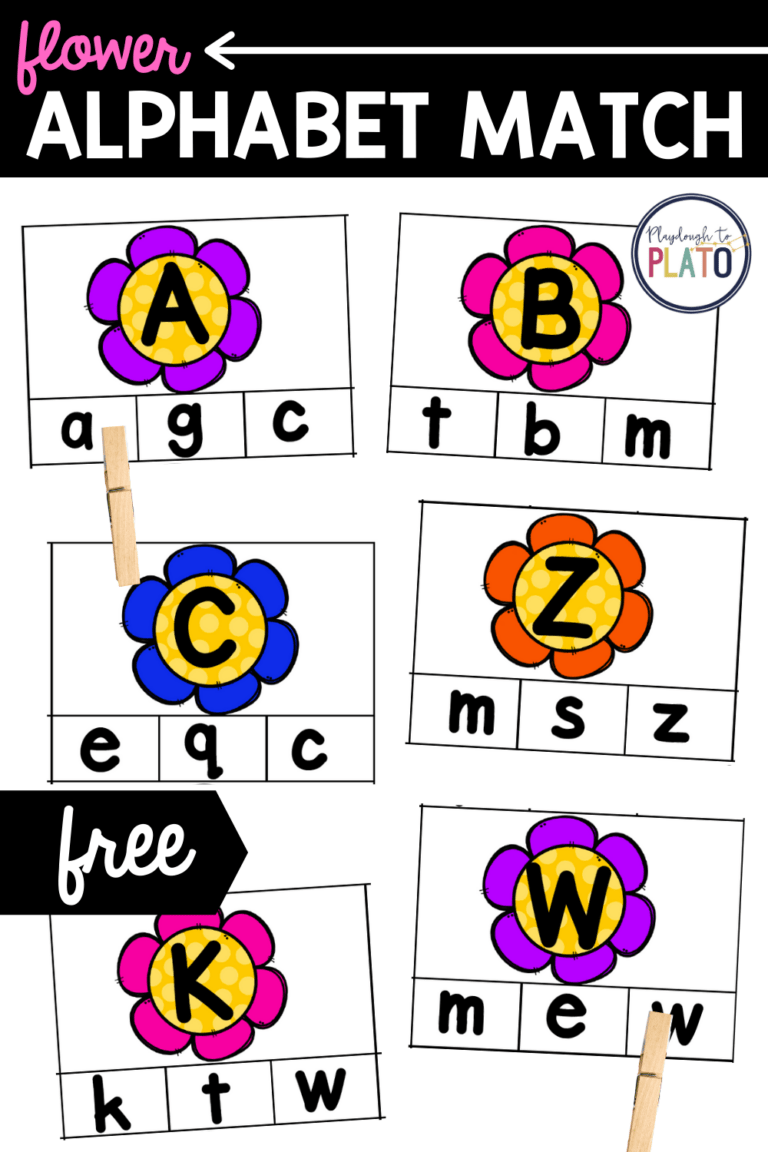 Flower Alphabet Match
