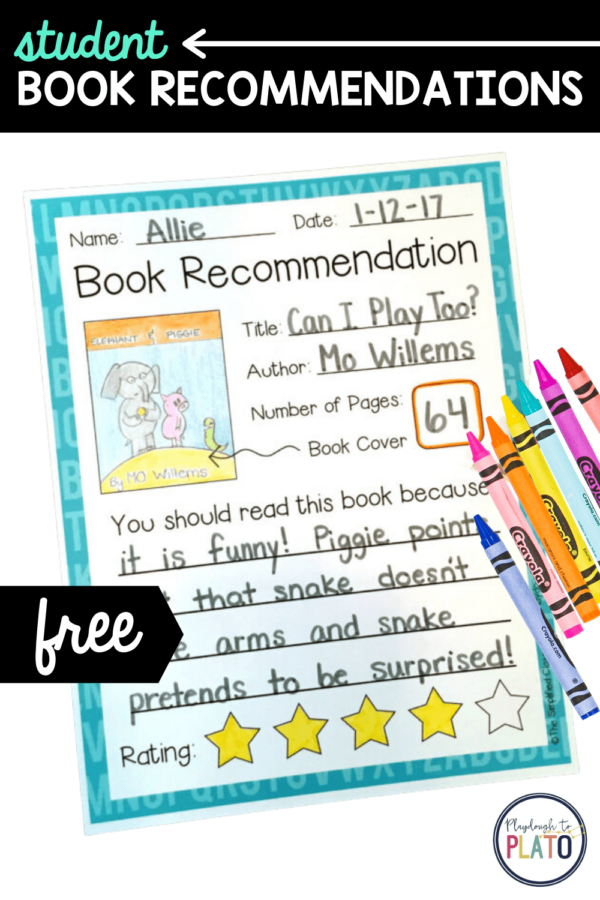 Student Book Recommendations - Playdough To Plato