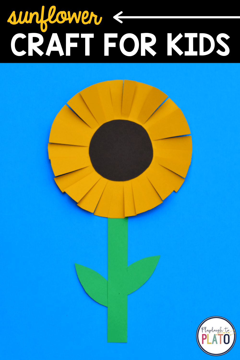 Sunflower Craft for Kids - Playdough To Plato
