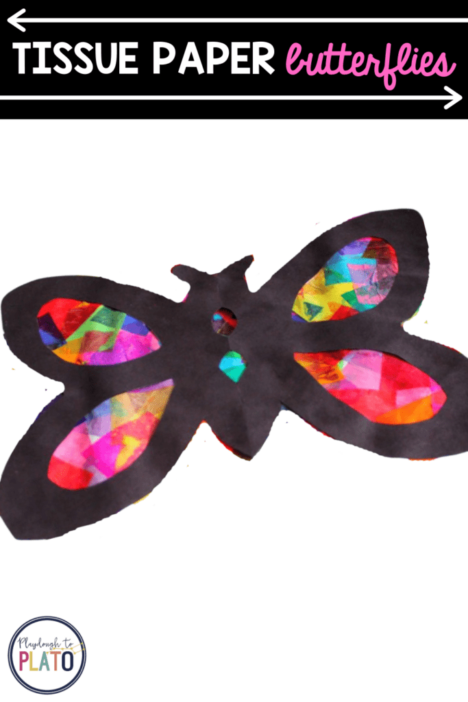Tissue Paper Butterfly Craft