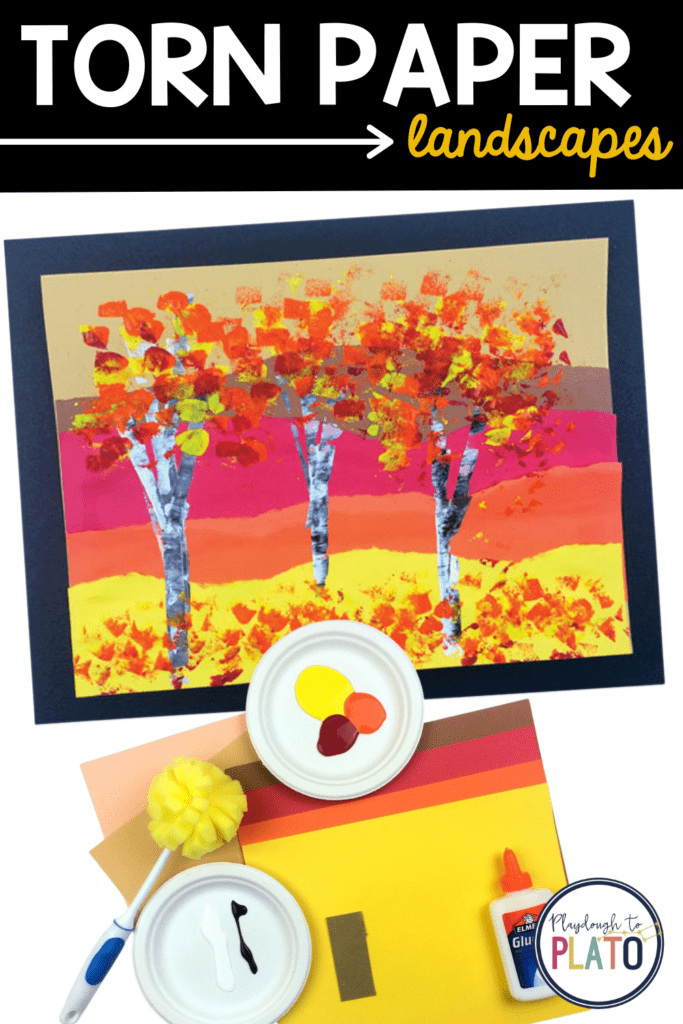 Torn Paper Landscapes Art Project