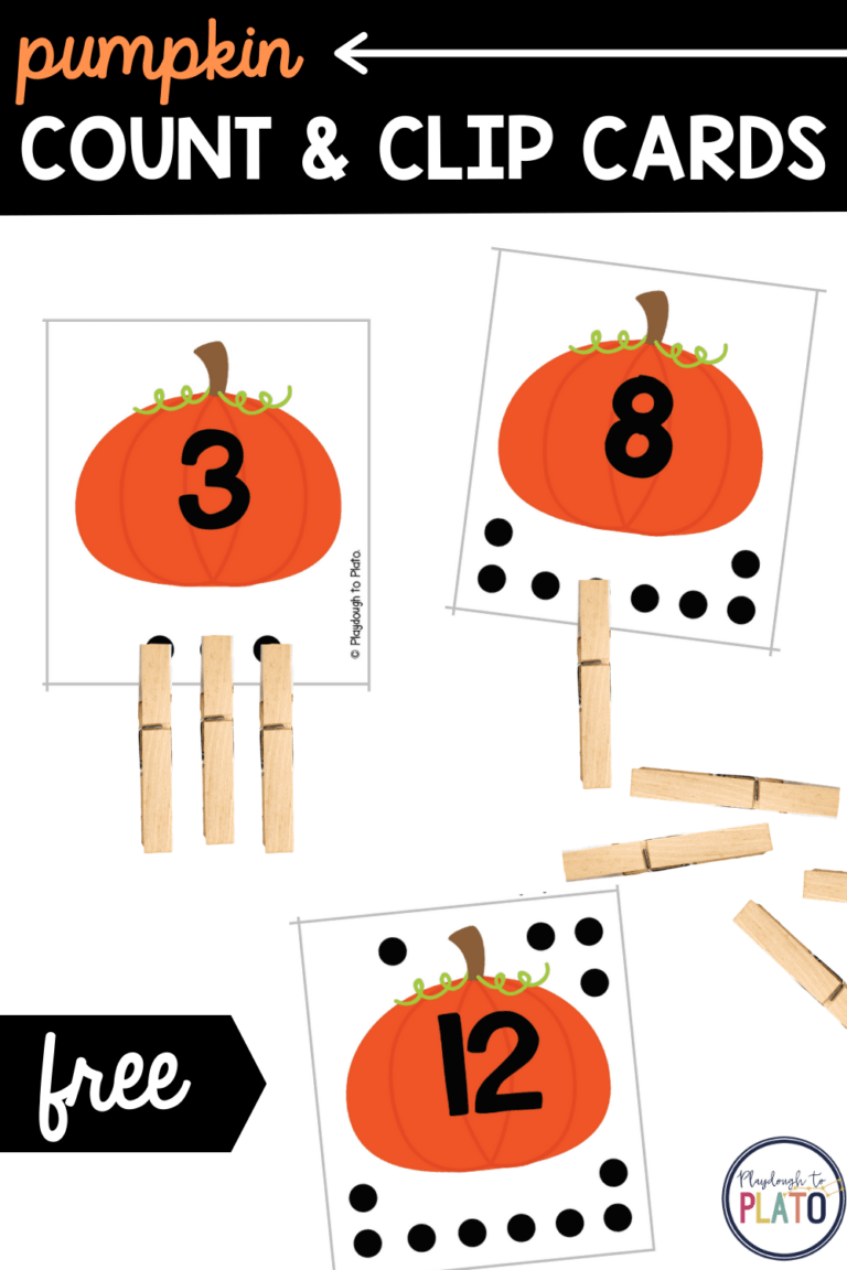 Pumpkin Count and Clip Cards