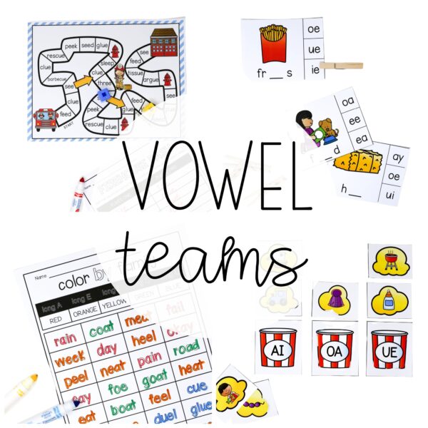 Vowel Team Centers and Posters