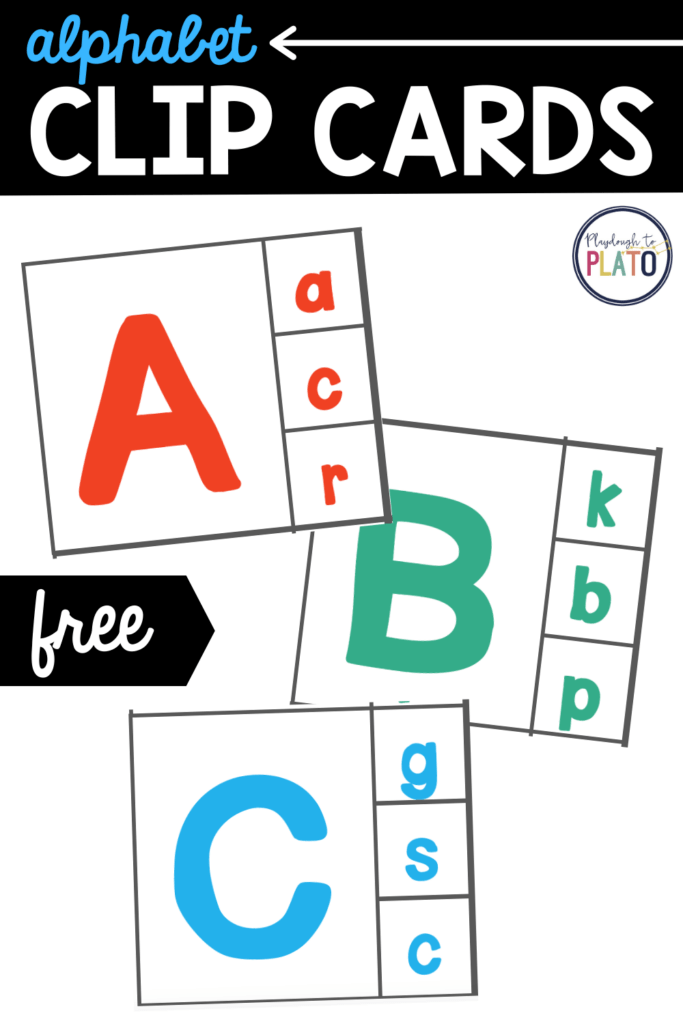 Build Early Literacy Skills With Alphabet Clip Cards