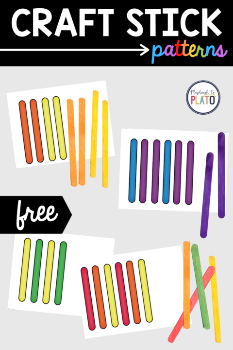 Craft Stick Patterns - Playdough To Plato