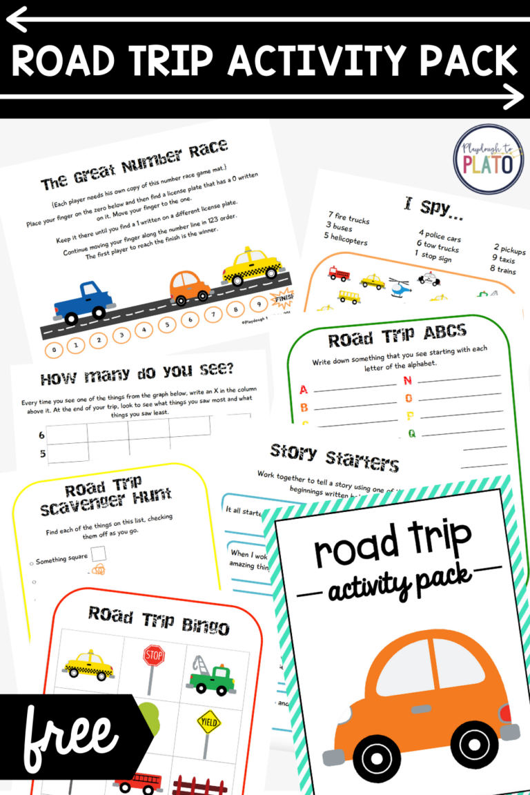 Free Road Trip Activity Pack