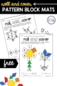 Roll and Cover Pattern Block Mats - Playdough To Plato