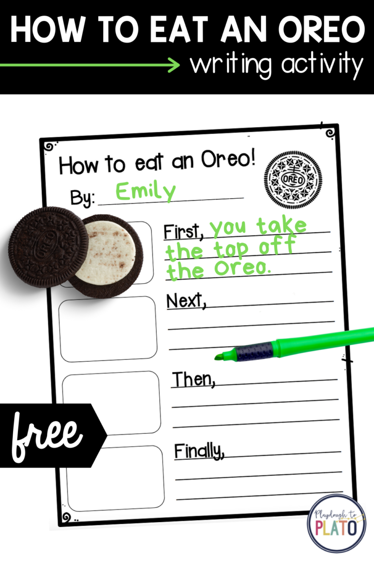 How to Eat an Oreo Writing Activity
