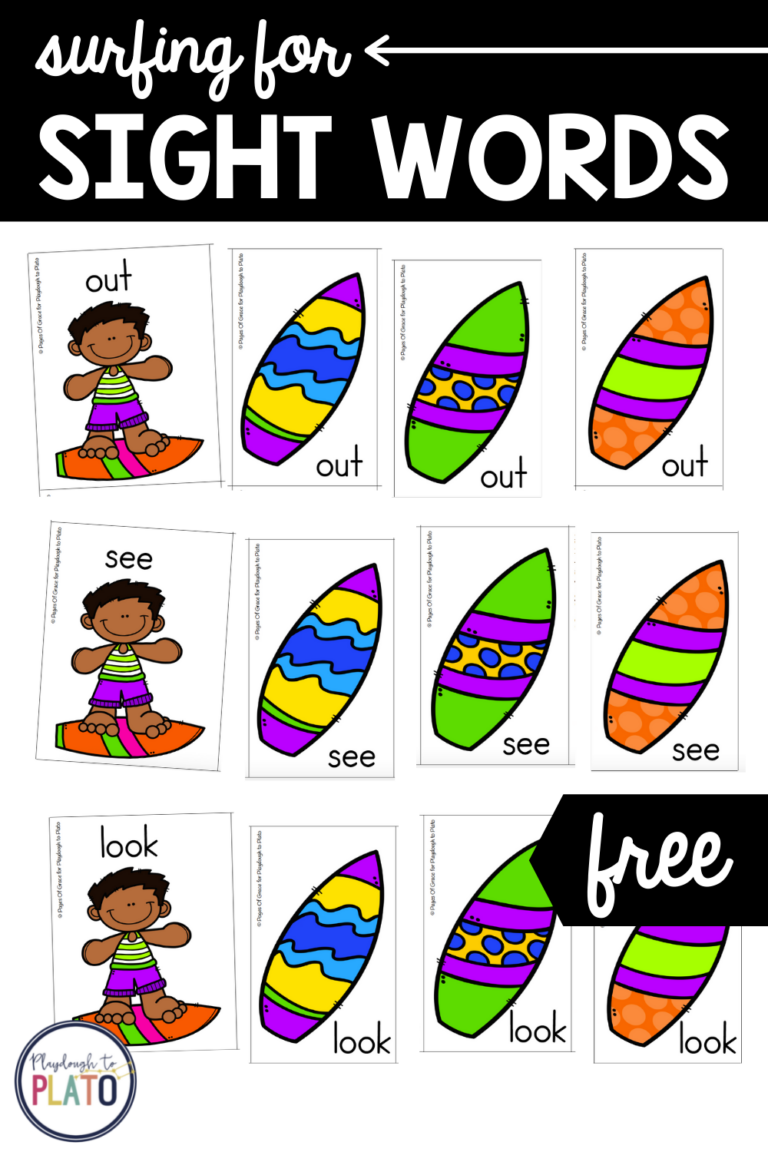 Surfing For Sight Words Activity