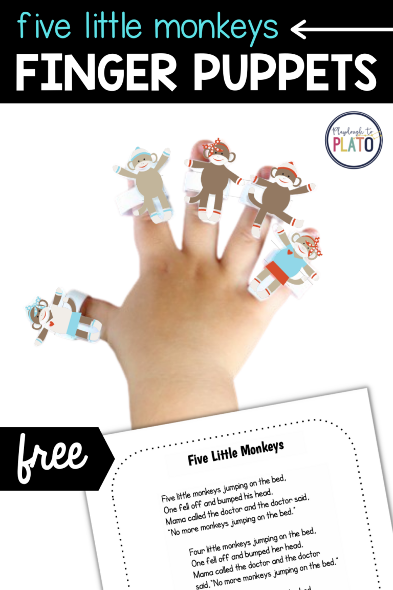 Five Little Monkeys Finger Puppets