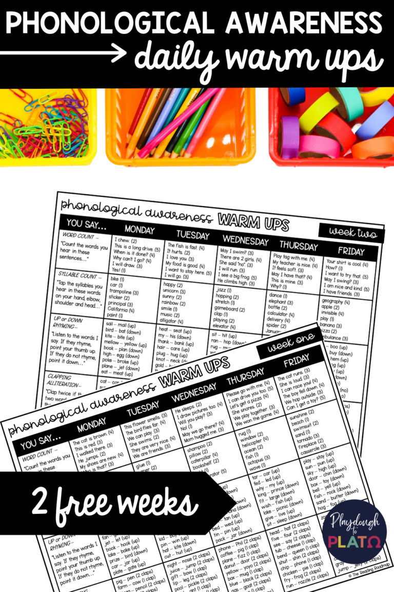 No Prep Phonological Awareness Activities Your Students Will Love