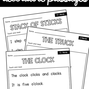 Beginning Blends Decodable Passages - Playdough To Plato