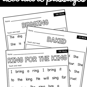Word Ending Decodable Passages - Playdough To Plato
