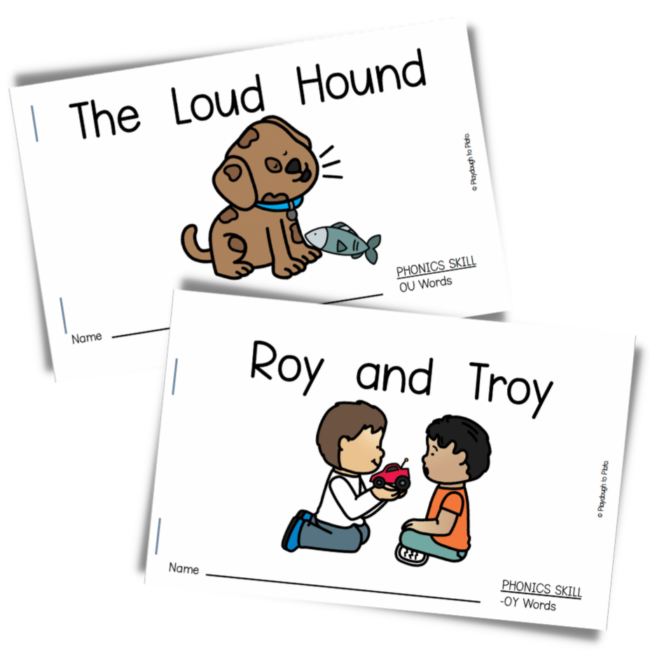 Diphthongs Decodable Readers - Playdough To Plato