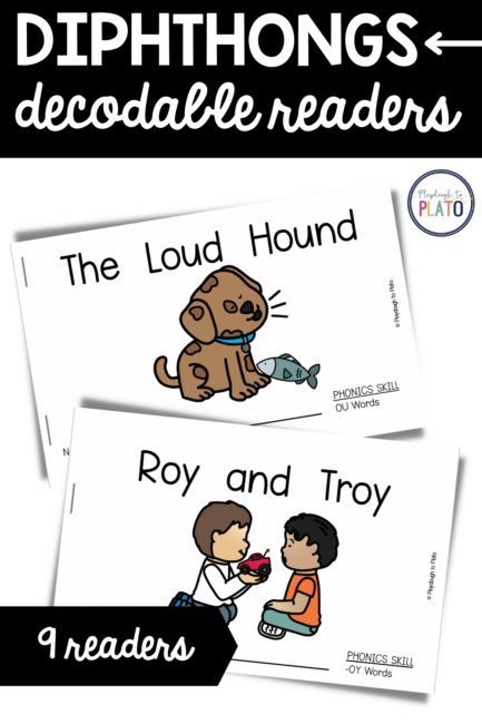 Diphthongs Decodable Readers - Playdough To Plato