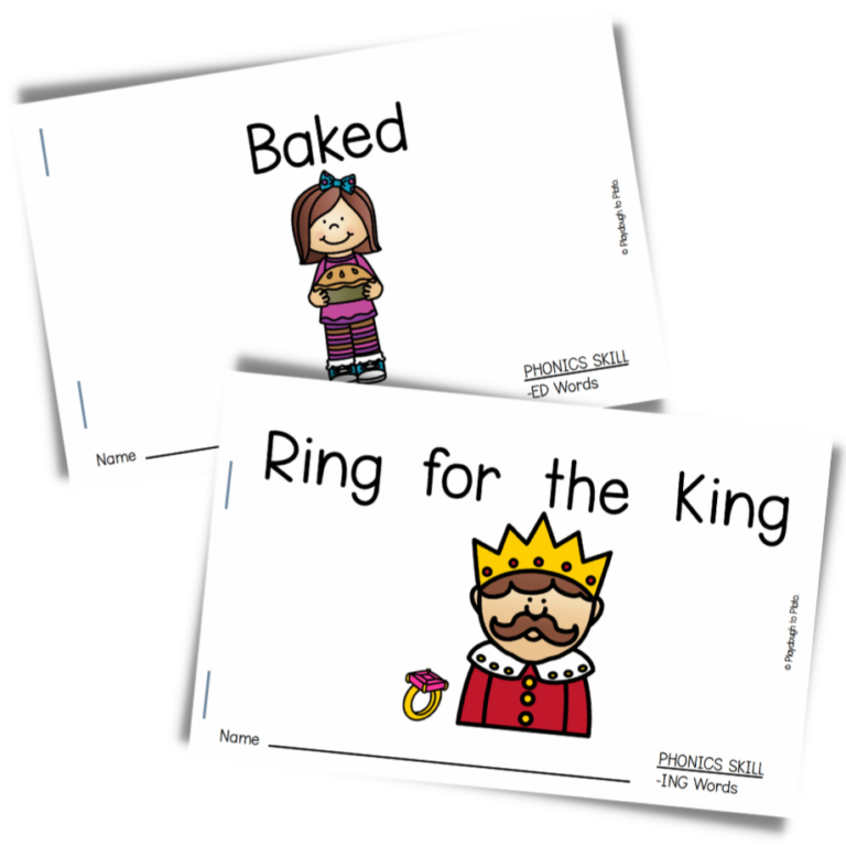 Word Ending Decodable Readers - Playdough To Plato