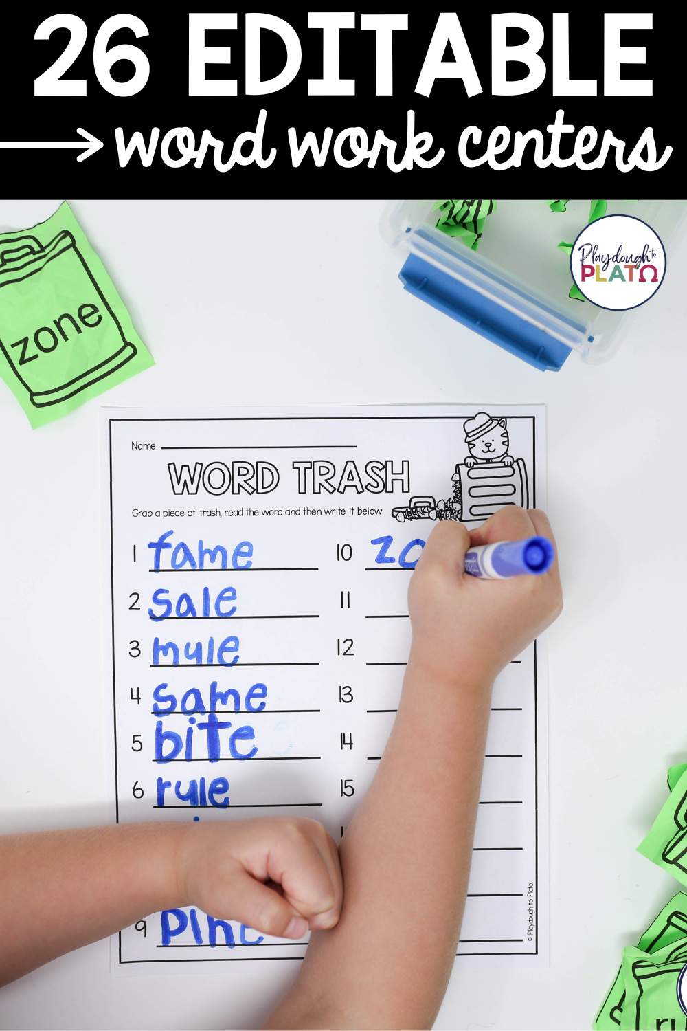26 EDITABLE Word Work Centers - Image 2