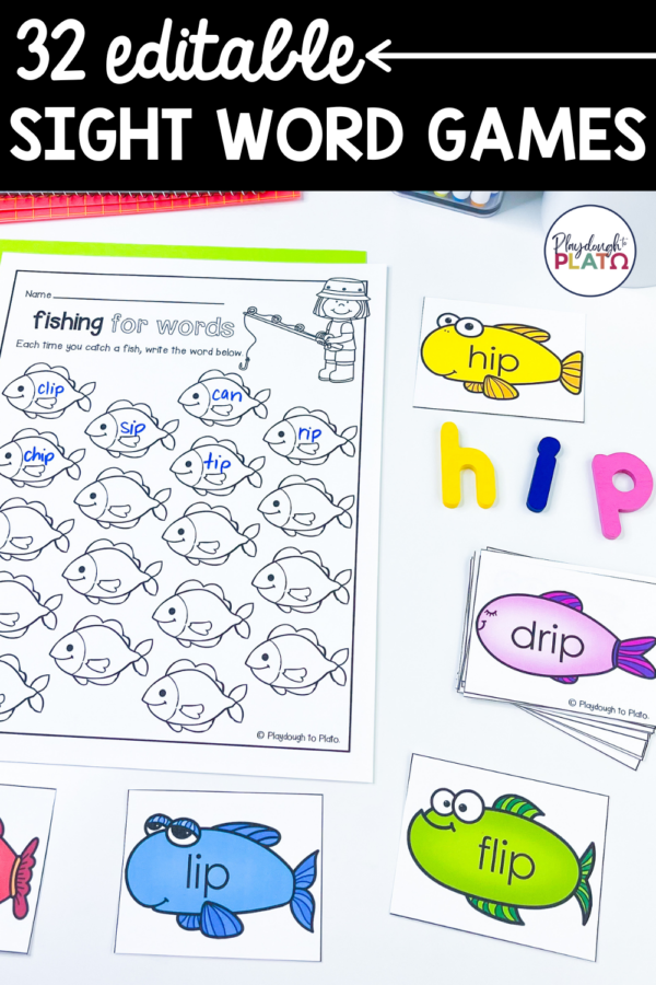 32 EDITABLE Sight Word Games - Playdough To Plato
