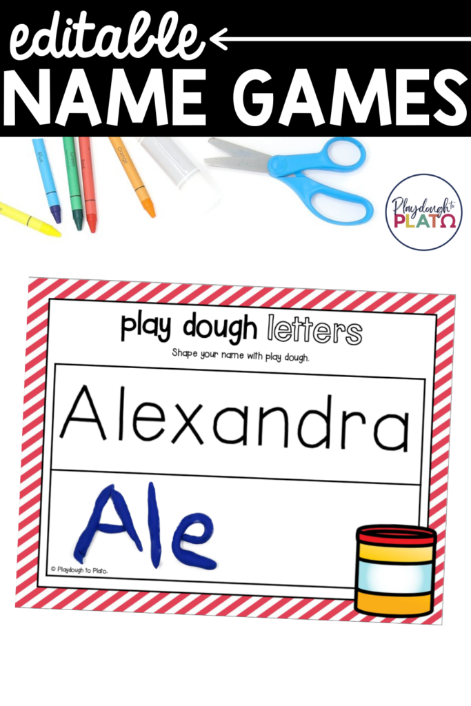 EDITABLE Name Games - Playdough To Plato