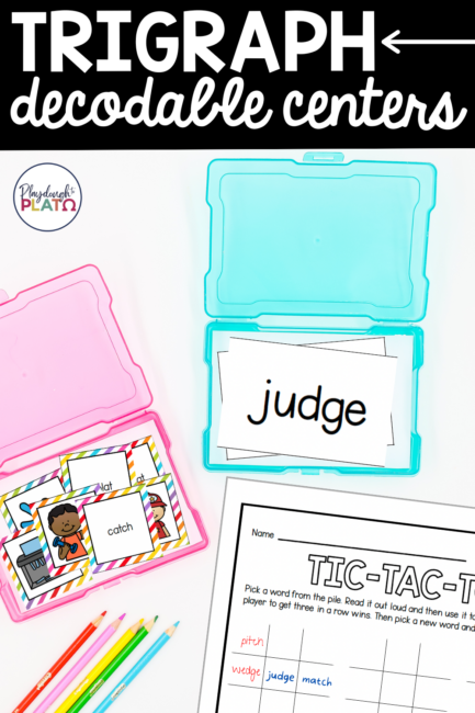 Decodable Trigraph Centers - Playdough To Plato
