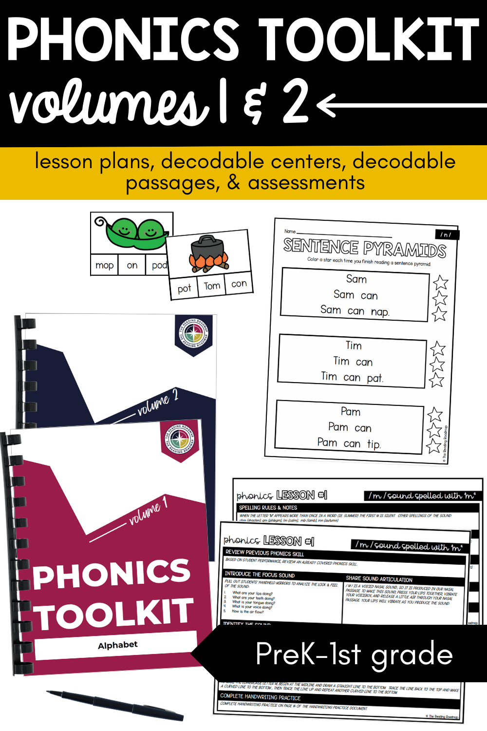 The Reading Roadmap Phonics Volumes 1 & 2
