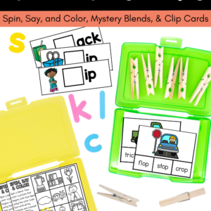Decodable Beginning Blend Task Cards