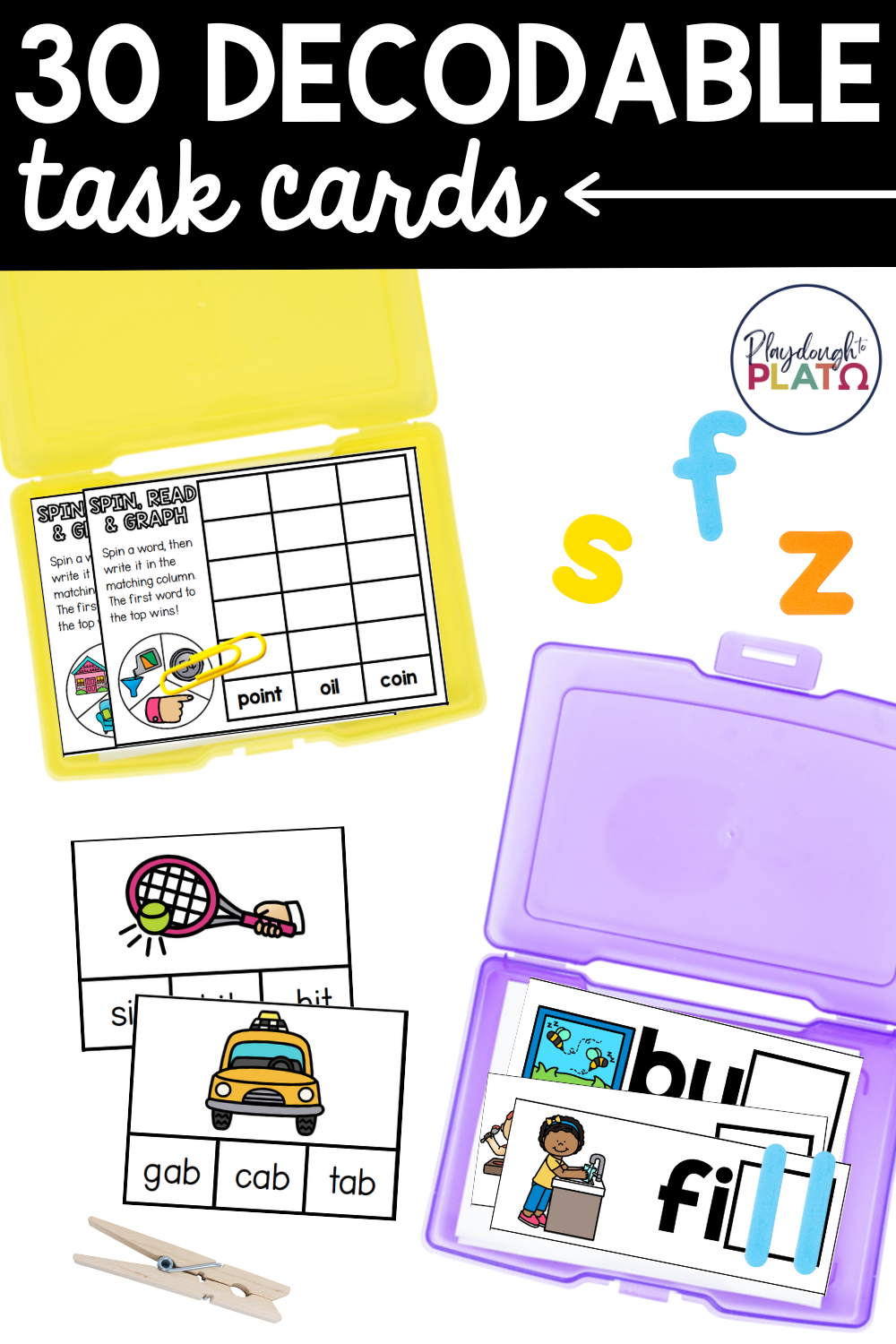 Decodable Task Cards Bundle - Image 2